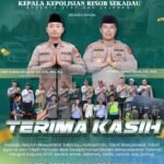 Kepala Kepolisian Resor Sekadau Ucapkan Terima Kasih atas Suksesnya Operasi Ketupat Kapuas 2026
